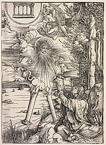 Revelation of St. John: St. John Devouring the Books by Albrecht Dürer (German, 1471–1528)