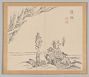 Reverberations of Taiga, Volume 1 (leaf 32) by Aoki Shukuya (Japanese, d. 1802)