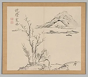 Reverberations of Taiga, Volume 2 (leaf 11) by Aoki Shukuya (Japanese, d. 1802)