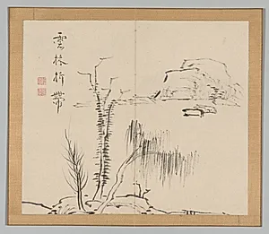 Reverberations of Taiga, Volume 2 (leaf 16) by Aoki Shukuya (Japanese, d. 1802)
