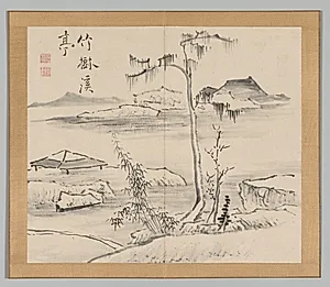 Reverberations of Taiga, Volume 2 (leaf 24) by Aoki Shukuya (Japanese, d. 1802)