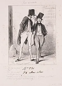 Revers des médailles:  Moi qui vous parle by Paul Gavarni (French, 1804–1866)