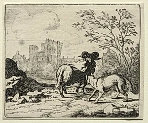 Reynard the Fox:  Reynard Sends a Packet to the Lion by Allart van Everdingen (Dutch, 1621–1675)