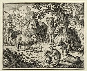 Reynard the Fox:  The Arrival of the Packet by Allart van Everdingen (Dutch, 1621–1675)