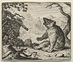 Reynard the Fox:  The Bear Calls Reynard to Court by Allart van Everdingen (Dutch, 1621–1675)