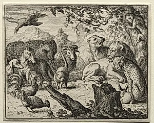 Reynard the Fox:  The Lion's Court by Allart van Everdingen (Dutch, 1621–1675)