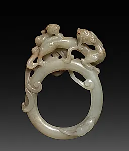 Ring with Carved Dragons (Ch'ih) by Unknown Artist