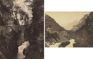 Road to Eaux-Chaudes, Pyrenees (recto); Eaux-Chaudes, Pyrenees (verso) by Farnham Maxwell Lyte (British, 1828–1906)