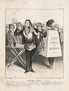 Robert Macaire Bookseller by Honoré Daumier (French, 1808–1879)