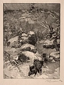 Roche Cuvier Chatillon by Auguste Louis Lepère (French, 1849–1918)