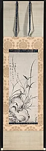 Rock, Bamboo, and Orchids by Gyokuen Bonpō (Japanese, 1348–after 1420)