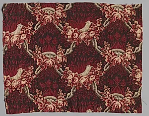 Roller Printed Cotton Textile by Unknown Artist