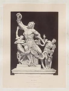 Rome: Groupe de Laocoon (Vatican) by Charles Soulier (French, 1840–1875)