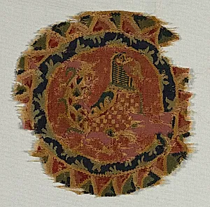 Roundel Fragment: Speckled-Breasted Bird by Unknown Artist