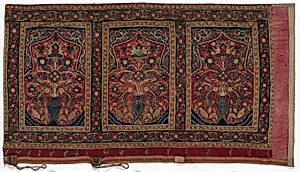 Royal Round Tent made for Muhammad Shah (wall panel with three design units) by Unknown Artist