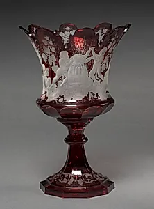 Ruby Vase by Unknown Artist