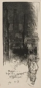 Rue de la Montagne, St. Geneviève by Auguste Louis Lepère (French, 1849–1918)