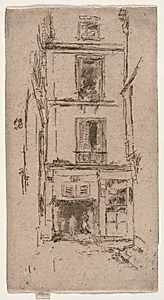 Rue des Bons Enfants, Tours by James McNeill Whistler (American, 1834–1903)
