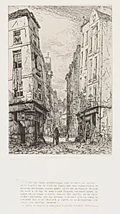 Rue des Marmousets (Old Paris) by Maxime Lalanne (French, 1827–1886)