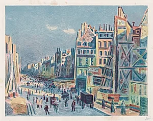 Rue Reamur by Maximilien Luce (French, 1858–1941)