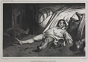 Rue Transnonain, April 15, 1834 by Honoré Daumier (French, 1808–1879)