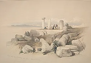 Ruins Called Om El Hamed near Tyre by David Roberts (Scottish, 1796–1864)