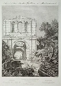Ruins of the Gallien Palace in Bordeaux by Maxime Lalanne (French, 1827–1886)