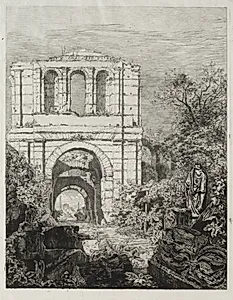 Ruins of the Palais Gallien in Bordeaux by Maxime Lalanne (French, 1827–1886)