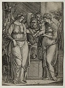 Sacrifice of Priapus by Jacopo de' Barbari (Italian, 1440/50-before 1515)
