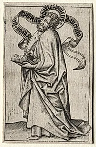 Saint Bartholomew by Master ES (German, active 1450–67)