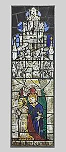 Saint Catherine with a Kneeling Male Donor by Unknown Artist