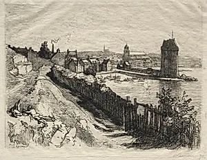 Saint-Servan by Auguste Louis Lepère (French, 1849–1918)