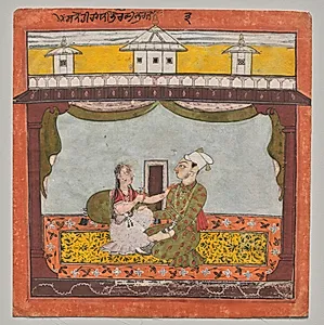 Sanehi Ragini, from the “Second Basohli" Ragamala by Unknown Artist