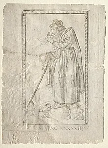 Saturn (from the Tarocchi, series A:  Firmaments of the Universe, #47)