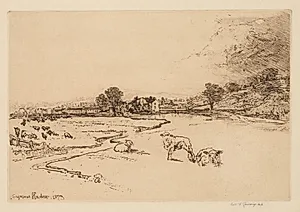 Sawley Abbey by Francis Seymour Haden (British, 1818–1910)