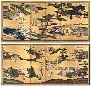 Scenes from the Tale of Genji by Unknown Artist