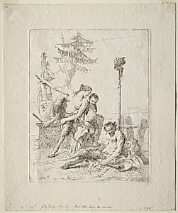 Scherzi di Fantasia: The Happy Satyr and his Family by Giovanni Battista Tiepolo (Italian, 1696–1770)