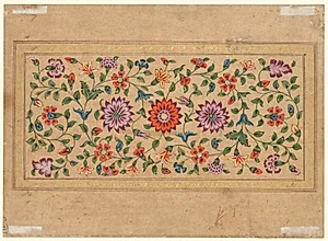 Scrolling Floral Vines (verso)