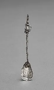 Seashell Salt with Shell and Crab Spoon (Spoon) by Gorham Manufacturing Company (America, est. 1831)