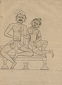 Seated Couple by Unknown Artist