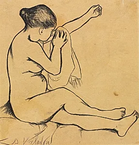 Seated Female Nude by Suzanne Valadon (French, 1865–1938)