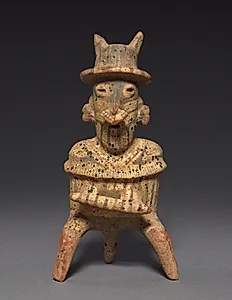 Seated Male Holding Chief’s Baton by Unknown Artist