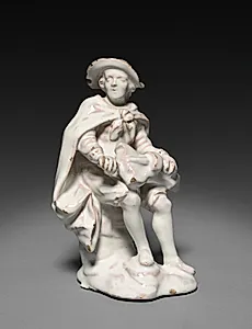 Seated Musician by Strasbourg Factory (French)