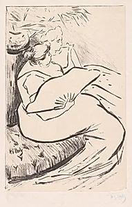 Seated Woman by Henri Gabriel Ibels (French, 1867–1936)