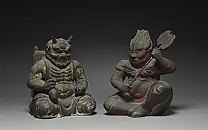 Seated Zenki and Koki by Unknown Artist