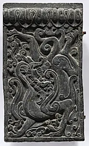 Section of a Coffin Platform: Dragon by Unknown Artist