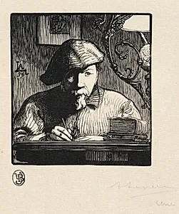 Self-Portrait by Auguste Louis Lepère (French, 1849–1918)