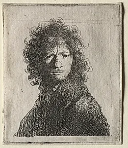 Self-Portrait Frowning: Bust by Rembrandt van Rijn (Dutch, 1606–1669)