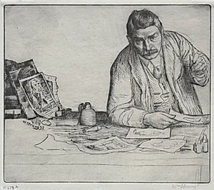 Self-Portrait - "The Etcher" by William Strang (British, 1859–1921)