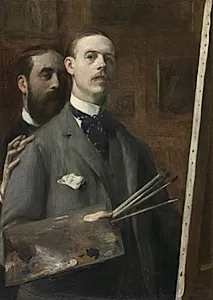 Self-Portrait with Raphael de Ochoa by Jacques-Émile Blanche (French, 1861–1942)